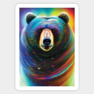 Colorful Bear Art | Cosmic Bear | Beautiful Space Artwork | Galaxy Bear | Celestial Bear Sticker